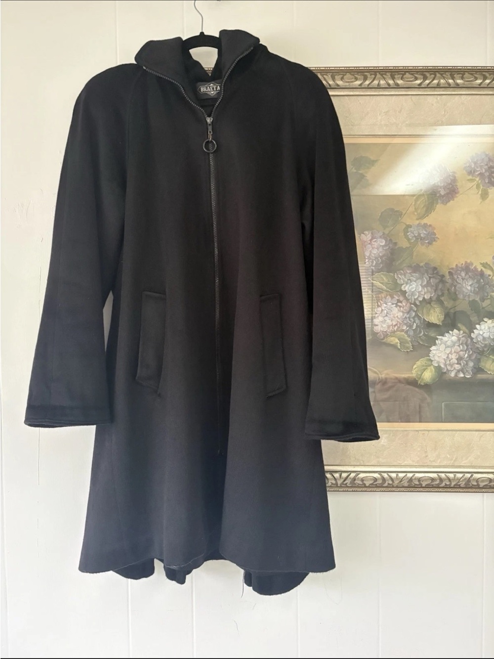 Braetan Black Hooded Woman's Coat